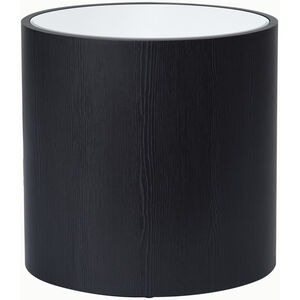 Dann Foley 18.11 X 18.11 inch Black Wood Grain and Mirrored Side Table