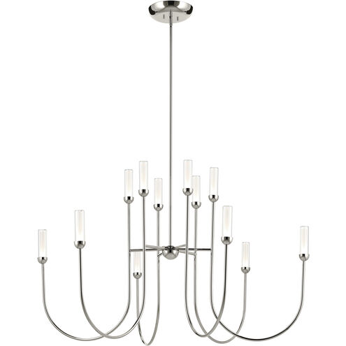 Moraine LED Polished Nickel Chandelier Ceiling Light