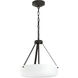 Lieon 3 Light 15.75 inch Antique Bronze Convertible Pendant Ceiling Light