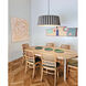Renata 31.5 inch Grey Oak Pendant Ceiling Light in Grey Oak/Ash, 32 in, WEP Collection
