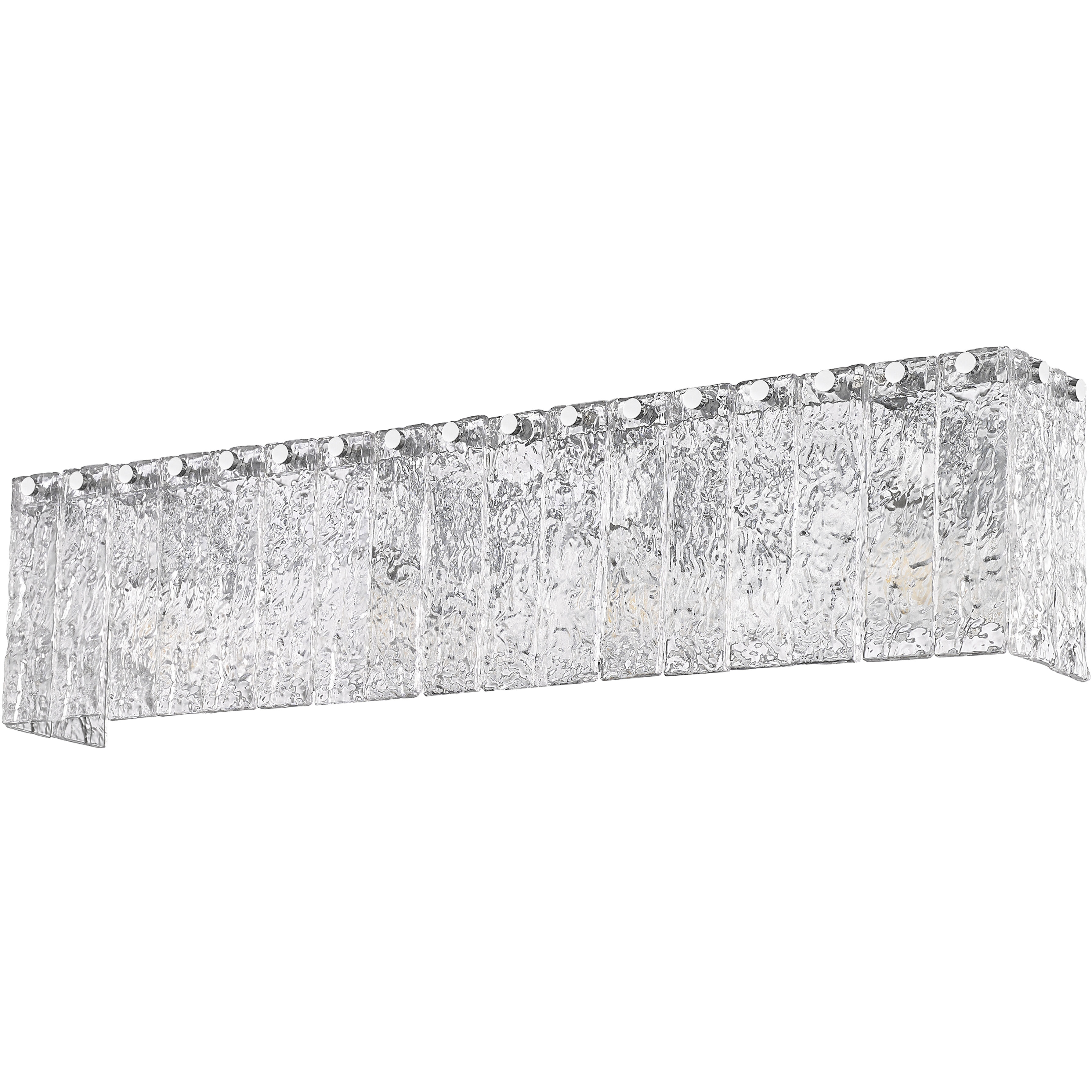 Glacier 4 Light 31.25 inch Chrome Vanity Wall Light