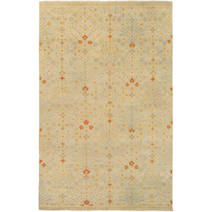 Castle 108 X 72 inch Neutral and Red Area Rug, Wool