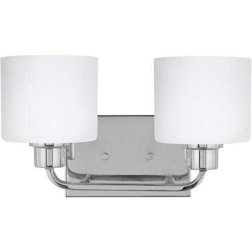 Canfield 2 Light 14.25 inch Chrome Bath Vanity Wall Sconce Wall Light