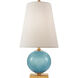 kate spade new york Corbin 21 inch 60 watt Sandy Turquoise Accent Lamp Portable Light