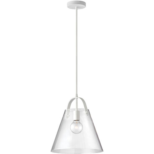 Polly 1 Light 12.75 inch White Pendant Ceiling Light