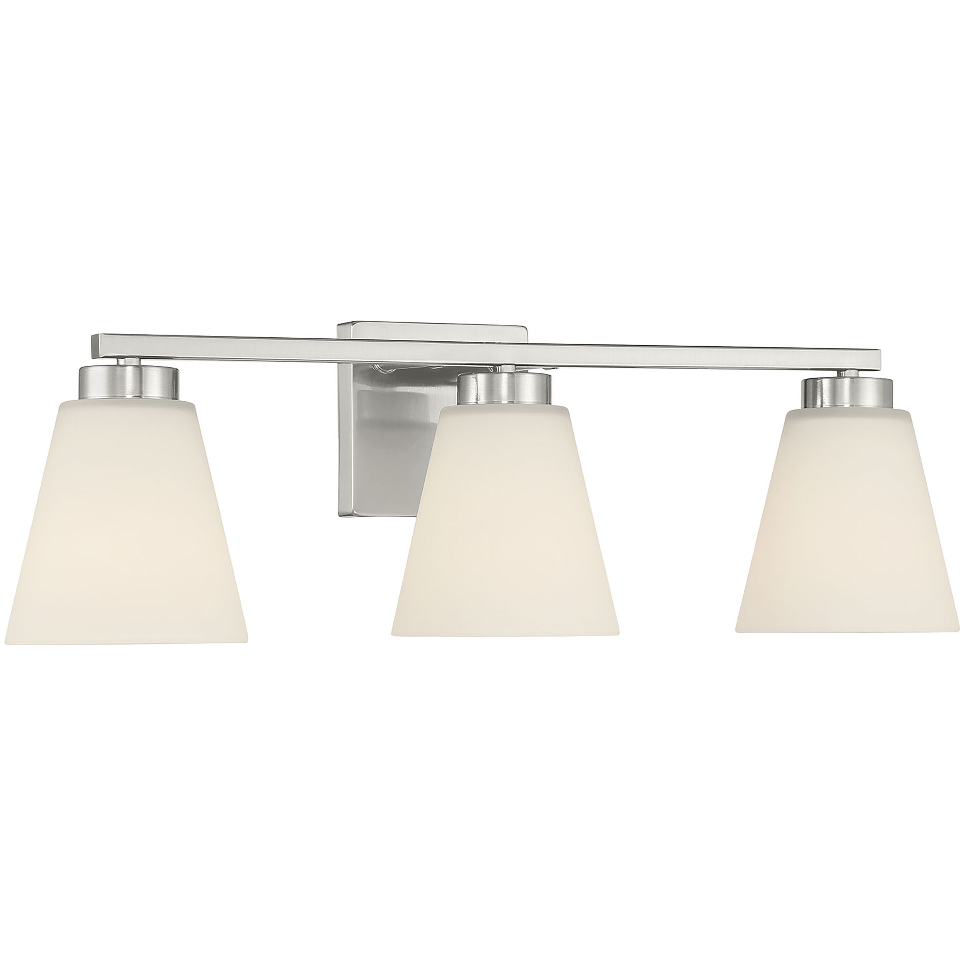 Strayhan 3 Light 22 inch Brushed Nickel Bathroom Vanity Light Wall Light