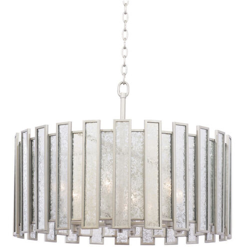 Palisade 6 Light 27 inch Tarnished Silver Pendant Ceiling Light