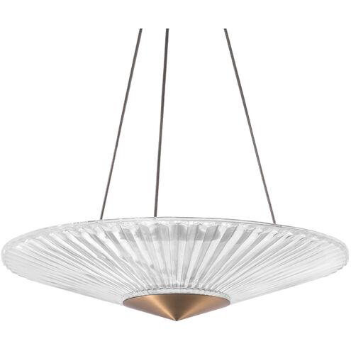 Origami LED 23.8 inch Aged Brass Pendant Ceiling Light, Schonbek Signature