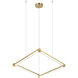 Archie 4 Light 1.38 inch Brushed Gold Pendant Ceiling Light