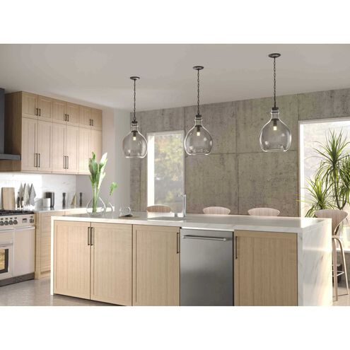 Zin 1 Light Graphite Pendant Ceiling Light, Design Series