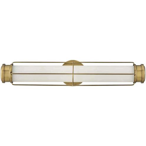 Saylor LED 24 inch Heritage Brass Bath Light Wall Light, Vertical