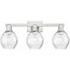 Arcadia Waverly 3 Light 25 inch Brushed Satin Nickel Bath Vanity Light Wall Light
