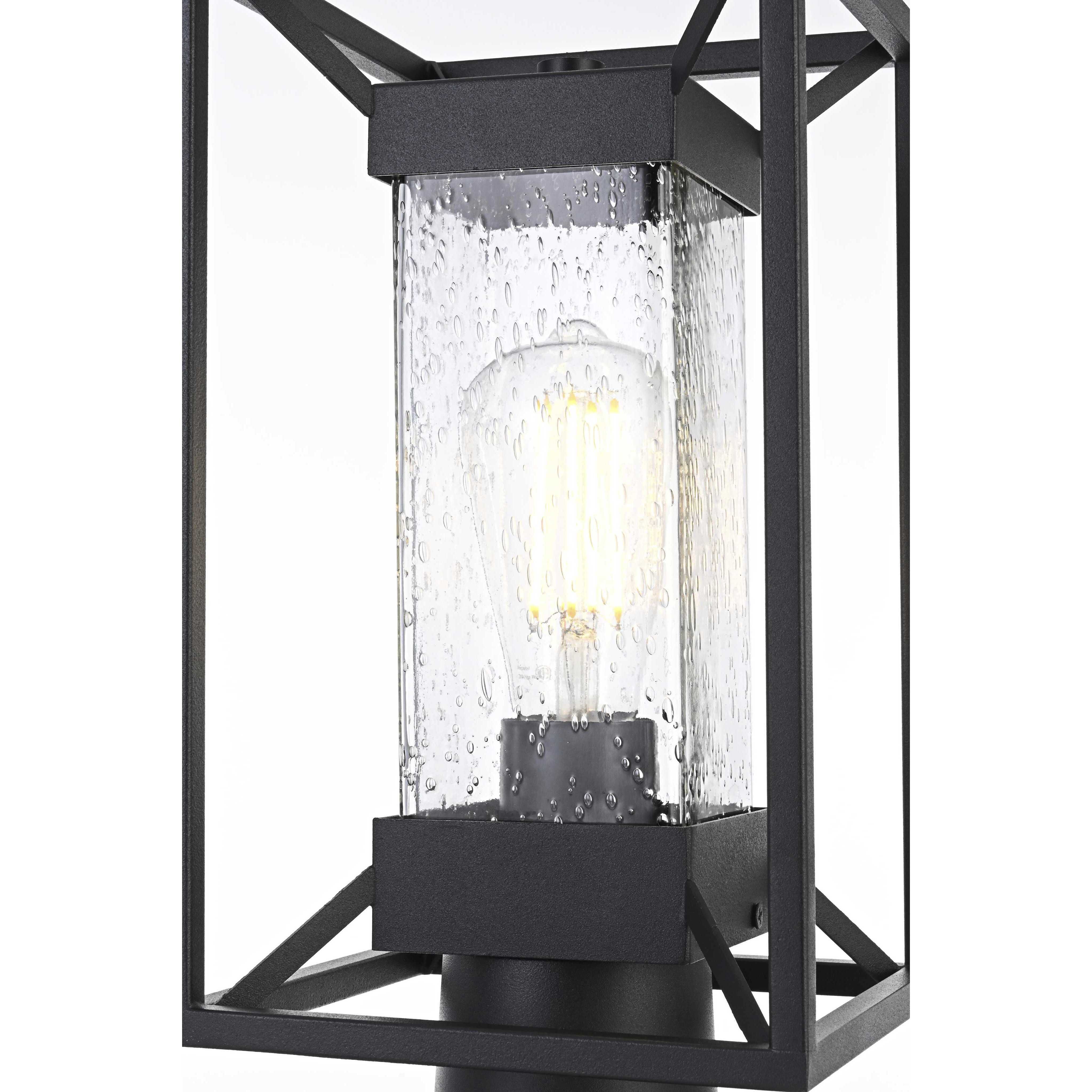 Willington 1 Light 16 inch Black Outdoor Post Light