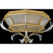 Beveled Arcs 2 Light 26 inch Gold Flush Mount Ceiling Light in Gold Leaf