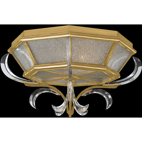 Beveled Arcs 2 Light 26 inch Gold Flush Mount Ceiling Light in Gold Leaf