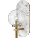 Lisa McDennon Gilda 1 Light 5.5 inch Heritage Brass Indoor Wall Sconce Wall Light