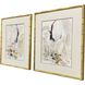Sands and Sediments Gray and Beige and Black and Brown Framed Art