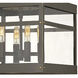 Open Air Porter 4 Light 12 inch Oil Rubbed Bronze Outdoor Flush Mount, Estate Series