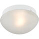 Mushroom 1 Light 7 inch White Flush Mount Ceiling Light
