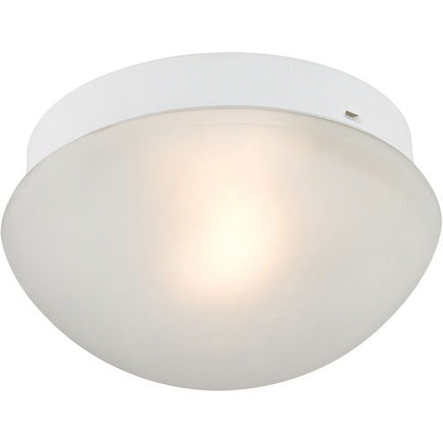 Mushroom 1 Light 7 inch White Flush Mount Ceiling Light