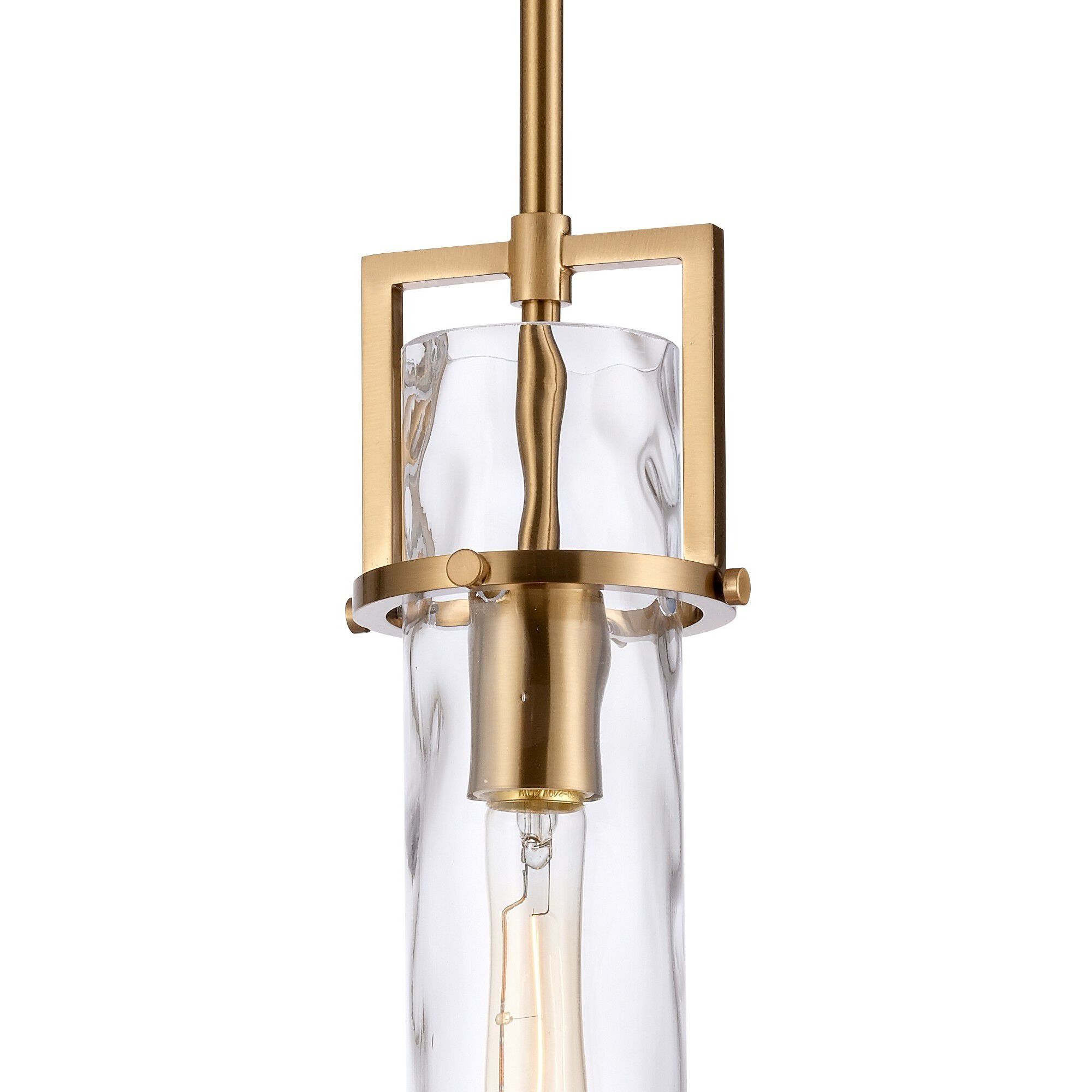 Jayden 1 Light 4.5 inch Lacquered Gold Pendant Ceiling Light