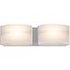Vanguard AC LED LED 15 inch Satin Nickel Vanity Light Wall Light