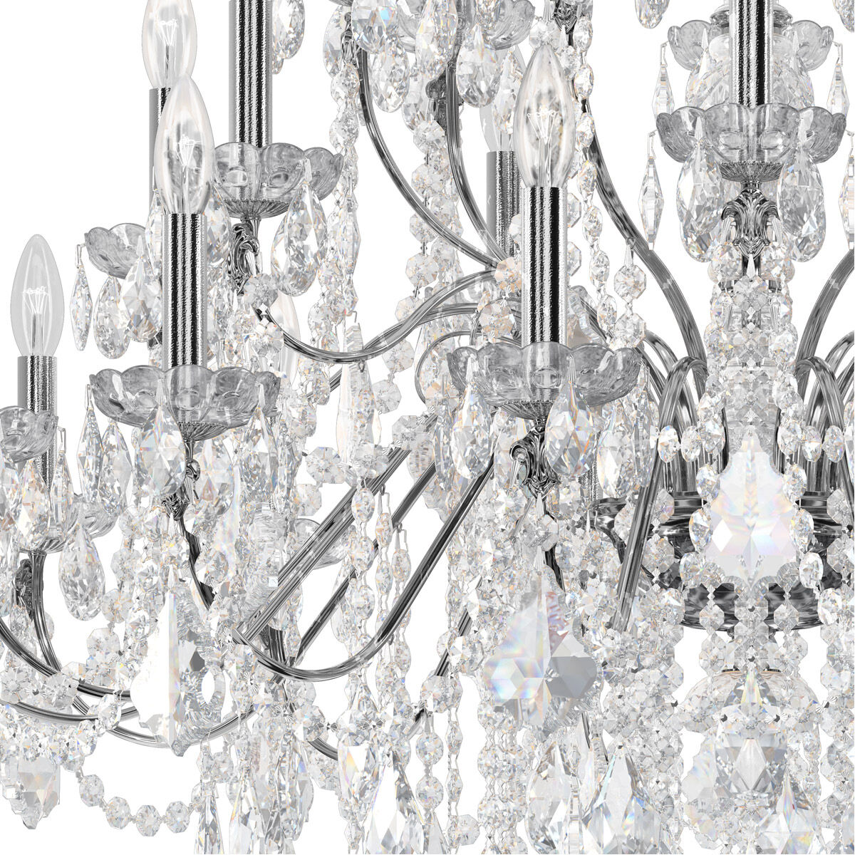 Century 28 Light 42.5 inch Polished Silver Chandelier Ceiling Light