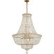 Roslyn 15 Light 28 inch Aged Brass Chandelier Ceiling Light