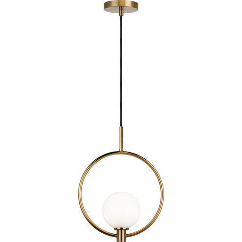 Averley 1 Light 5.38 inch Aged Gold Brass Pendant Ceiling Light