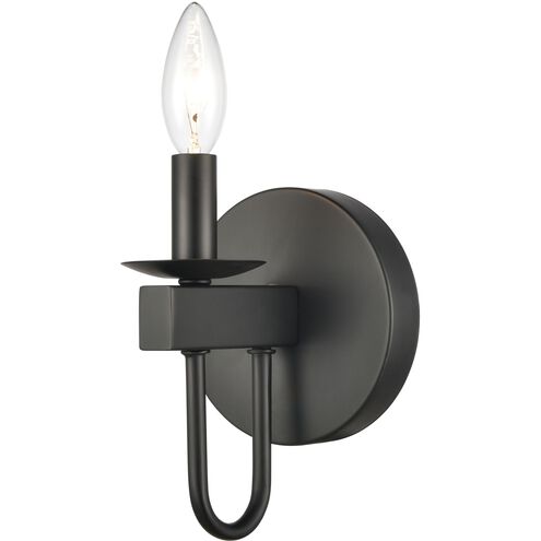 Williamson 1 Light 5 inch Black Vanity Light Wall Light