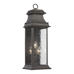 Alba 3 Light 25 inch Charcoal Outdoor Sconce