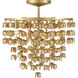 Ashgrove 6 Light 21 inch Legacy Brass Semi Flush Ceiling Light