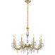 Signature Napoli 8 Light 32.6 inch Heirloom Gold Chandelier Ceiling Light, Schonbek Signature