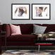 Antique Gold Black and White and Neutral and Pink Framed Art, Propac