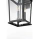 Cayman 3 Light 16 inch Black Outdoor Wall Sconce