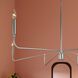 Pilar 6 Light 50 inch Brushed Nickel Chandelier Ceiling Light