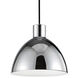Chroma LED 12 inch Chrome Pendant Ceiling Light