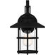 Lombard 1 Light 13 inch Matte Black Outdoor Wall Lantern