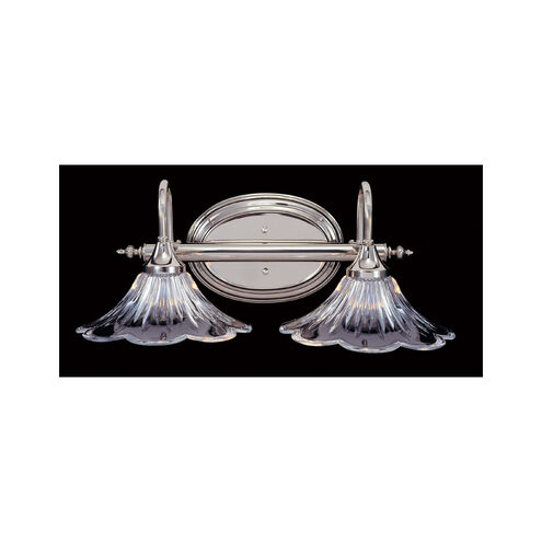 Geneva 2 Light 18 inch Polished Silver Sconce Wall Light