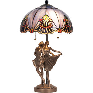Ballerina 22 inch 60.00 watt Cold Cast Bronze Table Lamp Portable Light