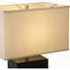 Zen 28 inch 22.00 watt Espresso and Brushed Nickel Table Lamp Portable Light