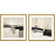 Lovely Landscape Beige and Black and Brown and Green Framed Art