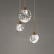 Quest LED 11.75 inch Aged Brass Multi-Light Pendant Ceiling Light, Beyond