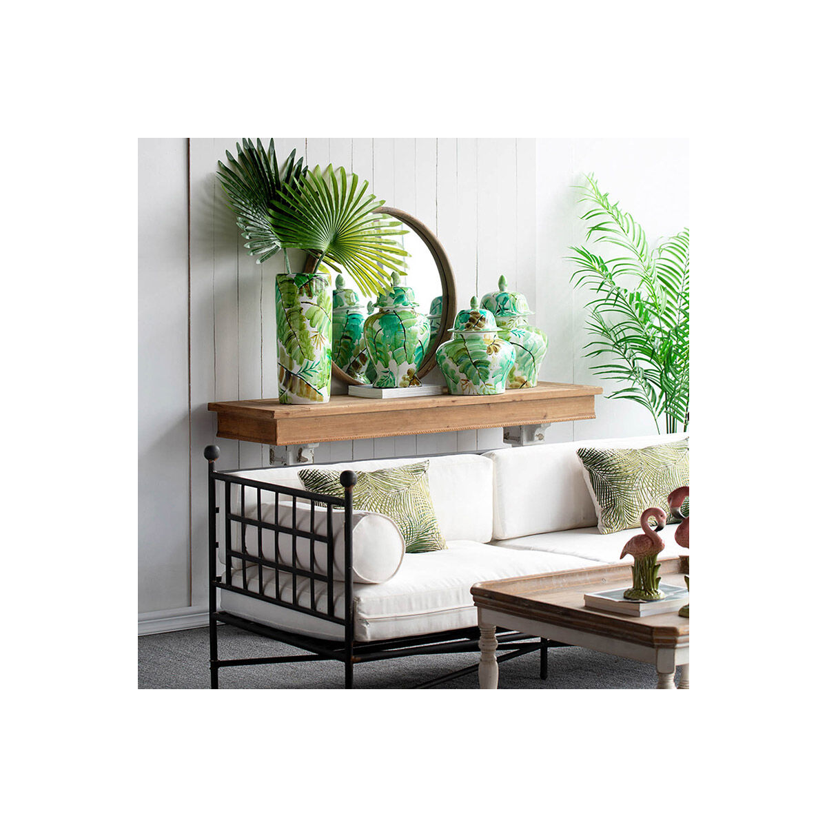 Round Leaf 15 X 12 inch Jar