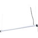 Canis LED 48 inch Brushed Aluminum Utility Shop Light Ceiling Light