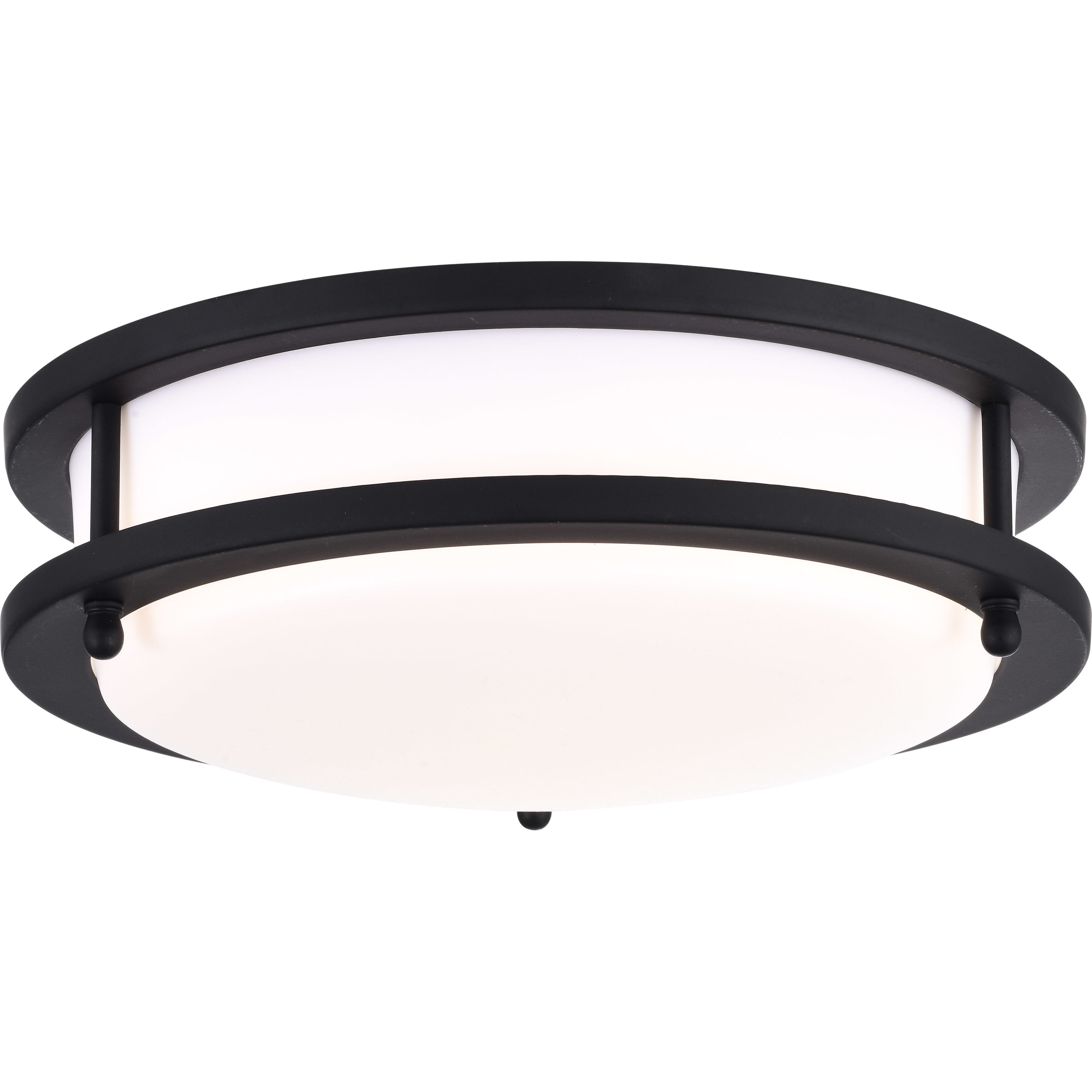 Glamour LED 10 inch Matte Black Flush Mount Ceiling Light