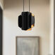 Akira 2 Light 5.13 inch Black and Gold Pendant Ceiling Light