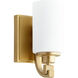 Lancaster 1 Light 5 inch Aged Brass Wall Sconce Wall Light