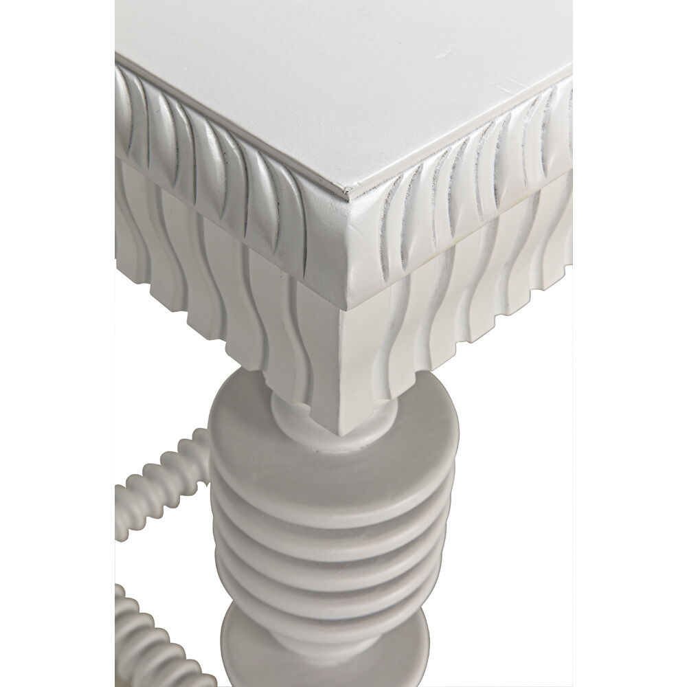 Portuguese 72 X 32 inch Solid White Desk