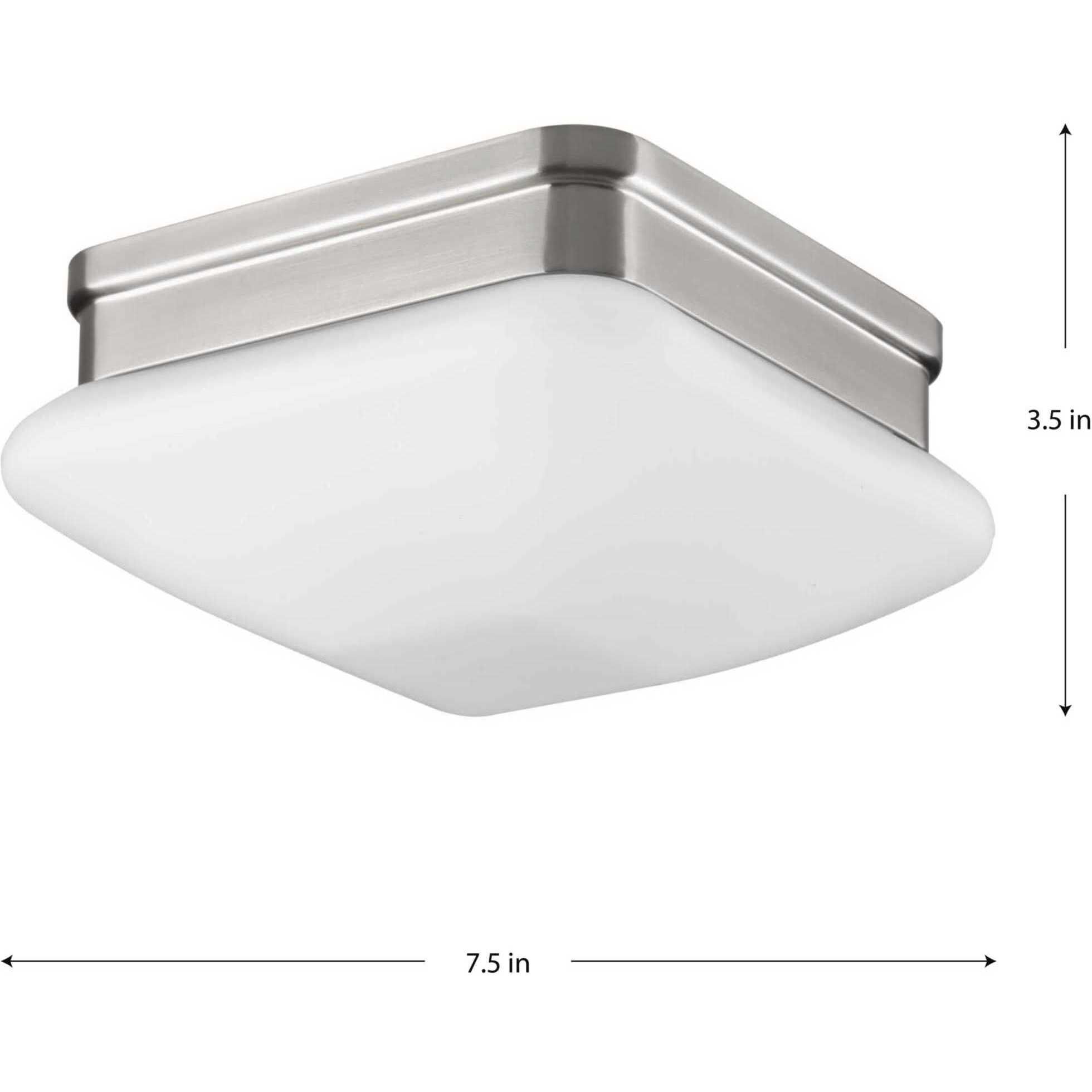 Appeal 1 Light 7.5 inch Brushed Nickel Flush Mount Ceiling Light